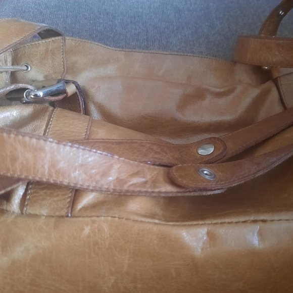 Cavalcanti Leopard Print Tan Leather Tote Bag - Picture 6 of 9